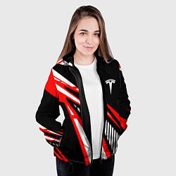 Куртка с капюшоном женская ТЕСЛА - RED SPORT, цвет: 3D-черный — фото 2