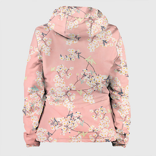 Женская куртка Расцветающие деревья / 3D-Белый – фото 2