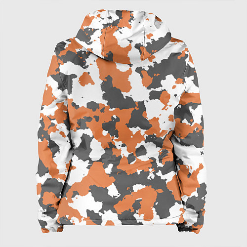 Женская куртка Orange Camo / 3D-Белый – фото 2