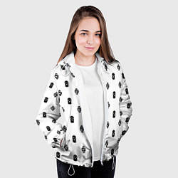 Куртка с капюшоном женская Узор Mono White Dope Camo Dope Street Market, цвет: 3D-белый — фото 2