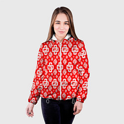 Куртка с капюшоном женская Red Pattern Dope Camo Dope Street Market Спина, цвет: 3D-белый — фото 2