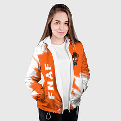 Куртка с капюшоном женская ФНАФ - ФРЕДДИ - Краска, цвет: 3D-белый — фото 2