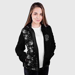 Куртка с капюшоном женская ГЖЕЛЬ RUSSIA ЧБ, цвет: 3D-черный — фото 2