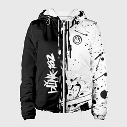Куртка с капюшоном женская Blink 182 БРЫЗГИ, цвет: 3D-белый