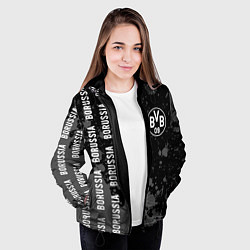 Куртка с капюшоном женская BORUSSIA Брызги, цвет: 3D-черный — фото 2