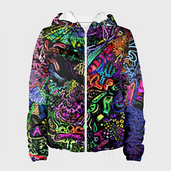 Женская куртка Абстрактный узор Vanguard Fashion Неон