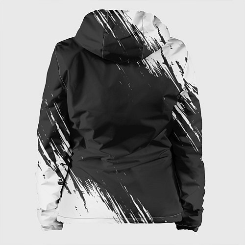 Женская куртка СТРАХА НЕТ - СИМВОЛ ВЕЛЕСА - Краска / 3D-Черный – фото 2