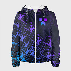 Женская куртка Minecraft CREEPER NEON