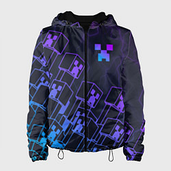 Женская куртка Minecraft CREEPER NEON