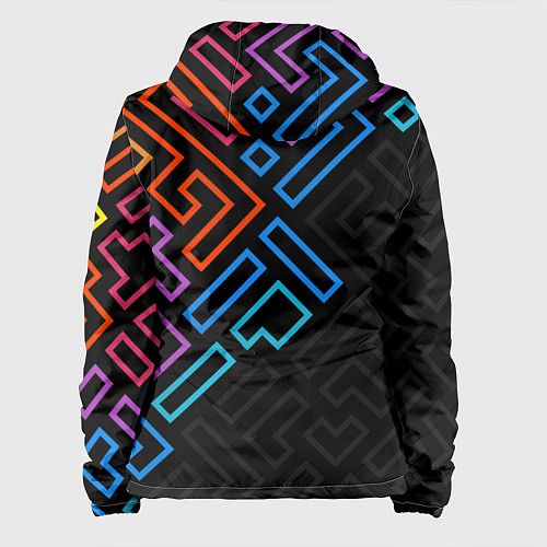 Женская куртка НЕОНОВЫЕ ФИГУРЫ НЕОН / 3D-Белый – фото 2