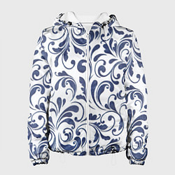 Женская куртка Гжелевый рисунок