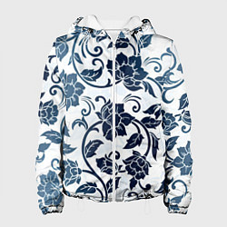 Женская куртка Гжелевые цветы