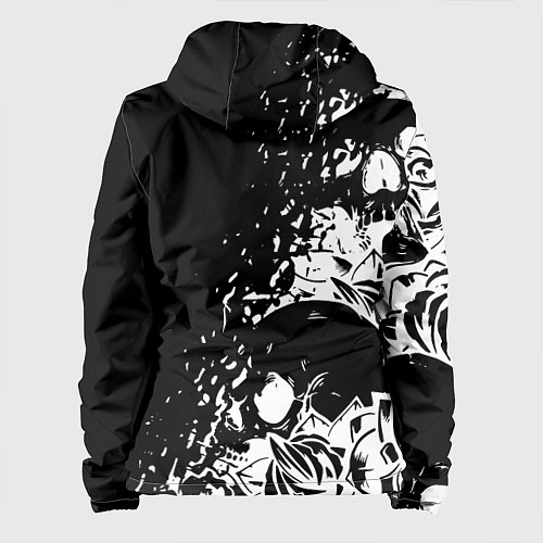 Женская куртка Sabaton - сабатон черепа / 3D-Белый – фото 2