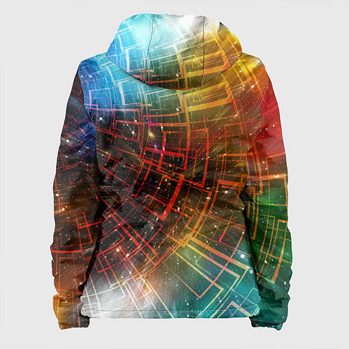 Женская куртка Portal - Neon Space - туннель из энергетических па / 3D-Белый – фото 2