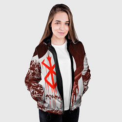 Куртка с капюшоном женская БЕРСЕРК РУБАКА, цвет: 3D-черный — фото 2