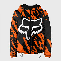 Куртка с капюшоном женская FOX MOTOCROSS ORANGE, цвет: 3D-черный