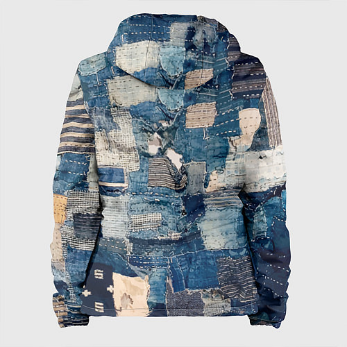 Женская куртка Patchwork Jeans Осень Зима 2023 / 3D-Белый – фото 2