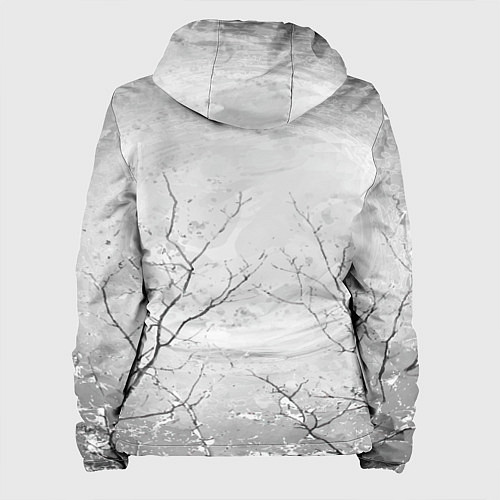 Женская куртка Ночь Луна Летучая мышь / 3D-Белый – фото 2