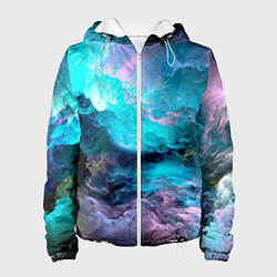 Куртка с капюшоном женская МОРСКОЙ ШТОРМ, цвет: 3D-белый