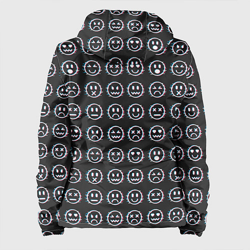 Женская куртка Глитч смайлы / 3D-Белый – фото 2