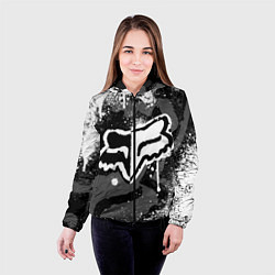 Куртка с капюшоном женская FOX RACING - МОТОКРОСС БРЫЗГИ, цвет: 3D-черный — фото 2