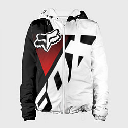 Куртка с капюшоном женская FOX RACING - ФОКС ЧЕРНЫЙ И БЕЛЫЙ, цвет: 3D-белый