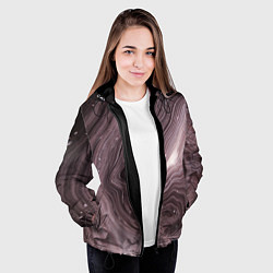 Куртка с капюшоном женская Не перемешанные краски abstraction, цвет: 3D-черный — фото 2