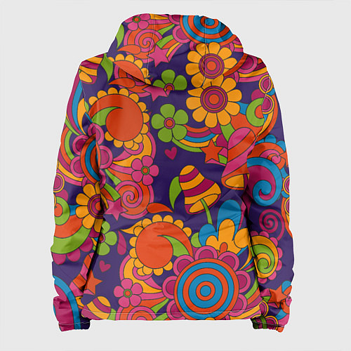 Женская куртка Психоделический сюжет / 3D-Черный – фото 2