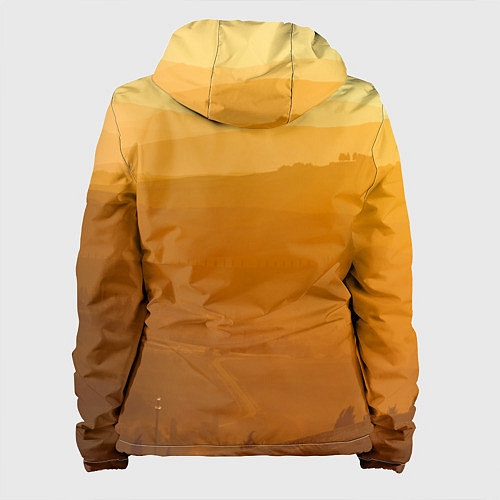 Женская куртка Закат в пригороде / 3D-Белый – фото 2