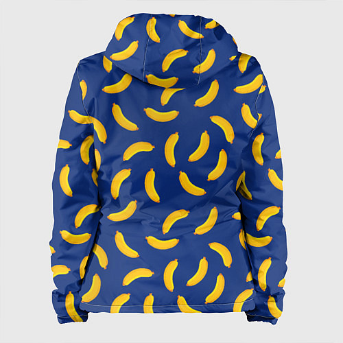 Женская куртка Banana style Банана стайл, веселый банановый патте / 3D-Черный – фото 2