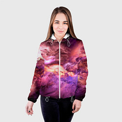 Куртка с капюшоном женская НЕБЕСНЫЙ УРАГАН, цвет: 3D-белый — фото 2