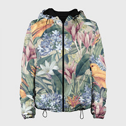 Женская куртка Цветы Лилии и Агапантус