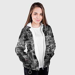 Куртка с капюшоном женская Дота 2 паттерн, цвет: 3D-белый — фото 2