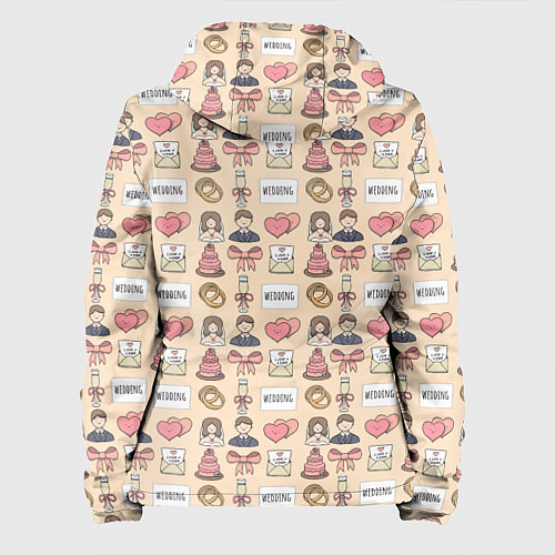 Женская куртка День жениха и невесты / 3D-Белый – фото 2