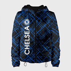 Куртка с капюшоном женская Челси footbal club, цвет: 3D-черный