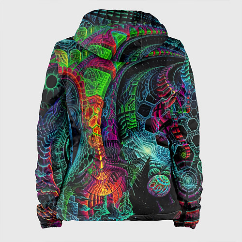 Женская куртка Фантастическая авангардная композиция Абстракция F / 3D-Белый – фото 2