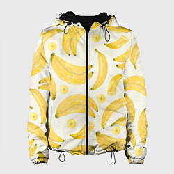 Куртка с капюшоном женская Банановый Рай Лета, цвет: 3D-черный
