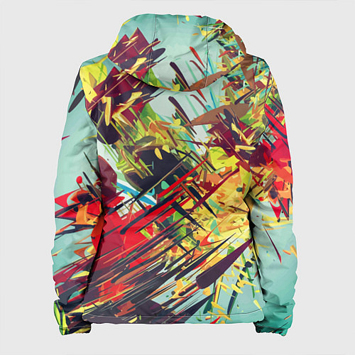 Женская куртка Смелые мазки краски Экспрессионизм Bold strokes of / 3D-Черный – фото 2