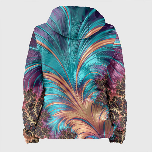 Женская куртка Floral composition Цветочная композиция / 3D-Белый – фото 2