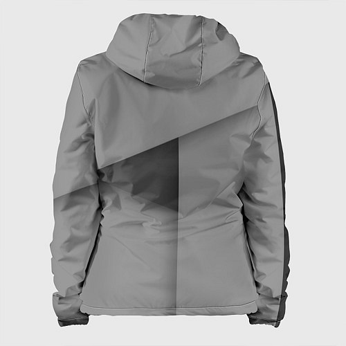 Женская куртка Lexus - серая абстракция / 3D-Белый – фото 2