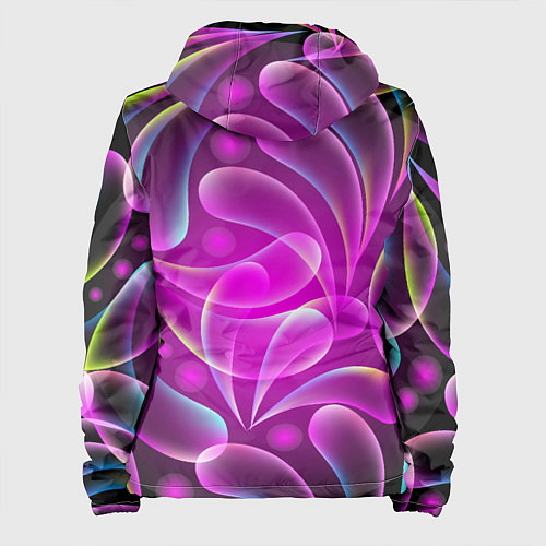 Женская куртка Объемные абстрактные узоры / 3D-Белый – фото 2