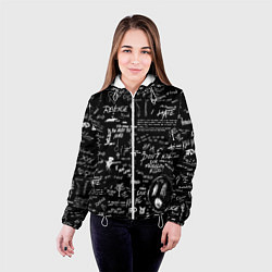 Куртка с капюшоном женская XXXTENTACION LOGOBOMBING, цвет: 3D-белый — фото 2