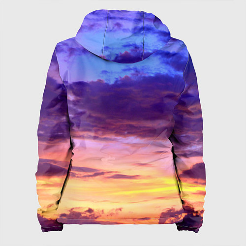 Женская куртка Небо на закате / 3D-Белый – фото 2