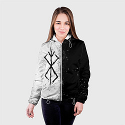 Куртка с капюшоном женская КЛЕЙМО ЖЕРТВЫ ЧБ БЕРСЕРК, цвет: 3D-белый — фото 2