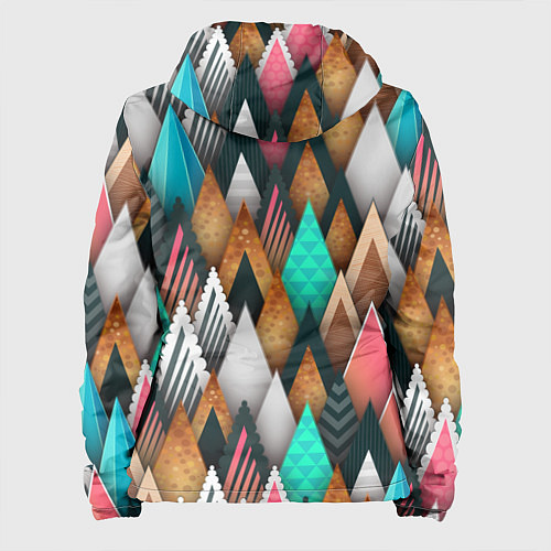 Женская куртка Абстрактный цветной лес / 3D-Белый – фото 2