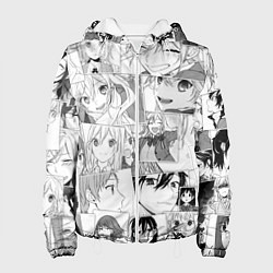 Куртка с капюшоном женская Horimiya pattern, цвет: 3D-белый