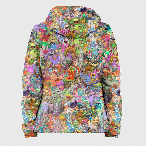 Женская куртка MY SINGING MONSTERS Все персонажи / 3D-Белый – фото 2