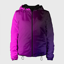 Куртка с капюшоном женская VIOLET gradient, цвет: 3D-черный