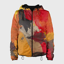 Женская куртка Мазки Акварелью