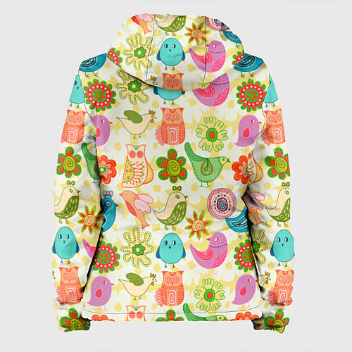 Женская куртка COLORFUL BIRDS / 3D-Белый – фото 2